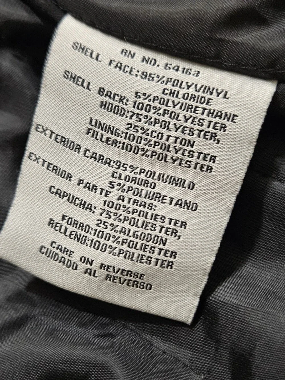 Levis Black Faux Leather Zip Jacket
